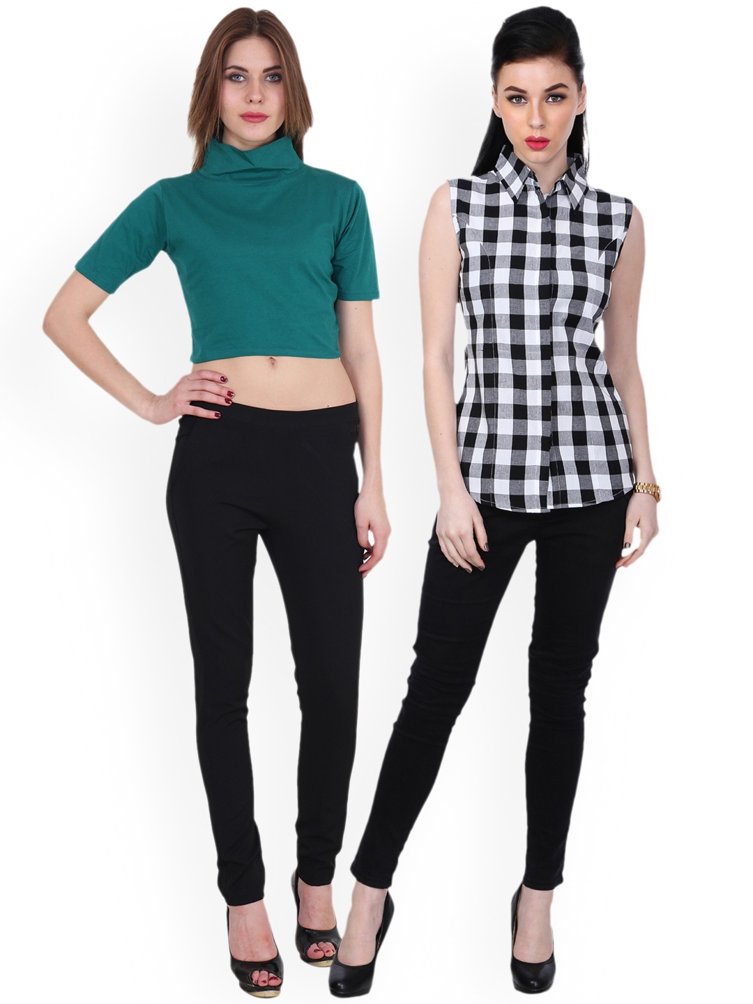 

SCORPIOUS Women Pack of Shirt and Top, Teal