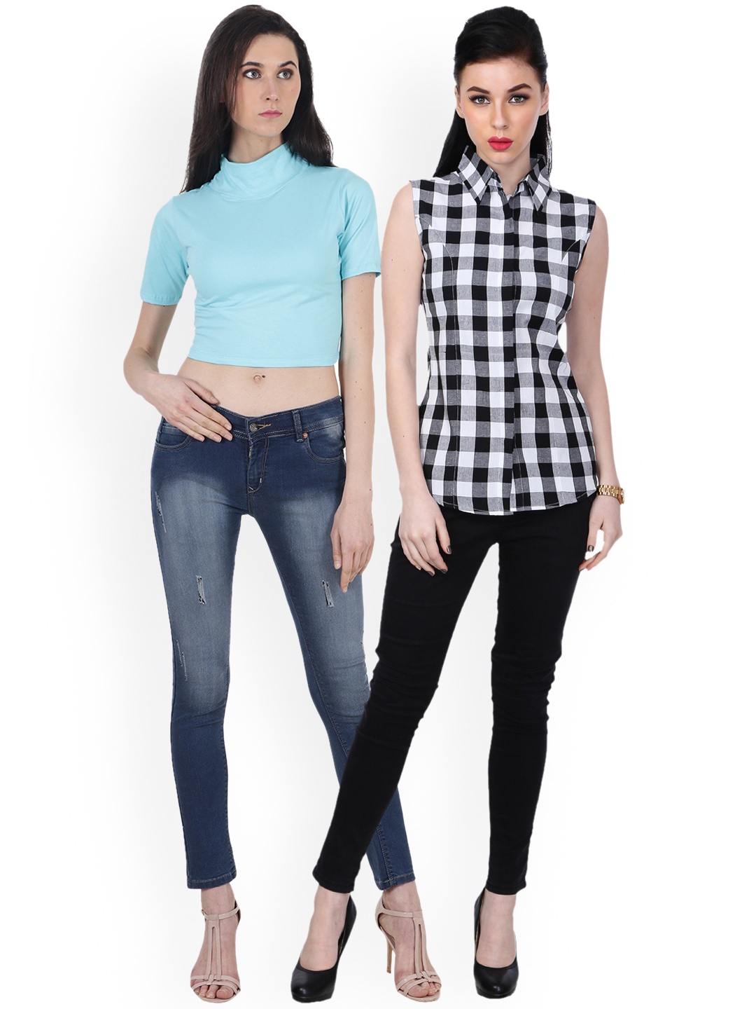

SCORPIOUS Women Pack of Shirt and Top, Blue