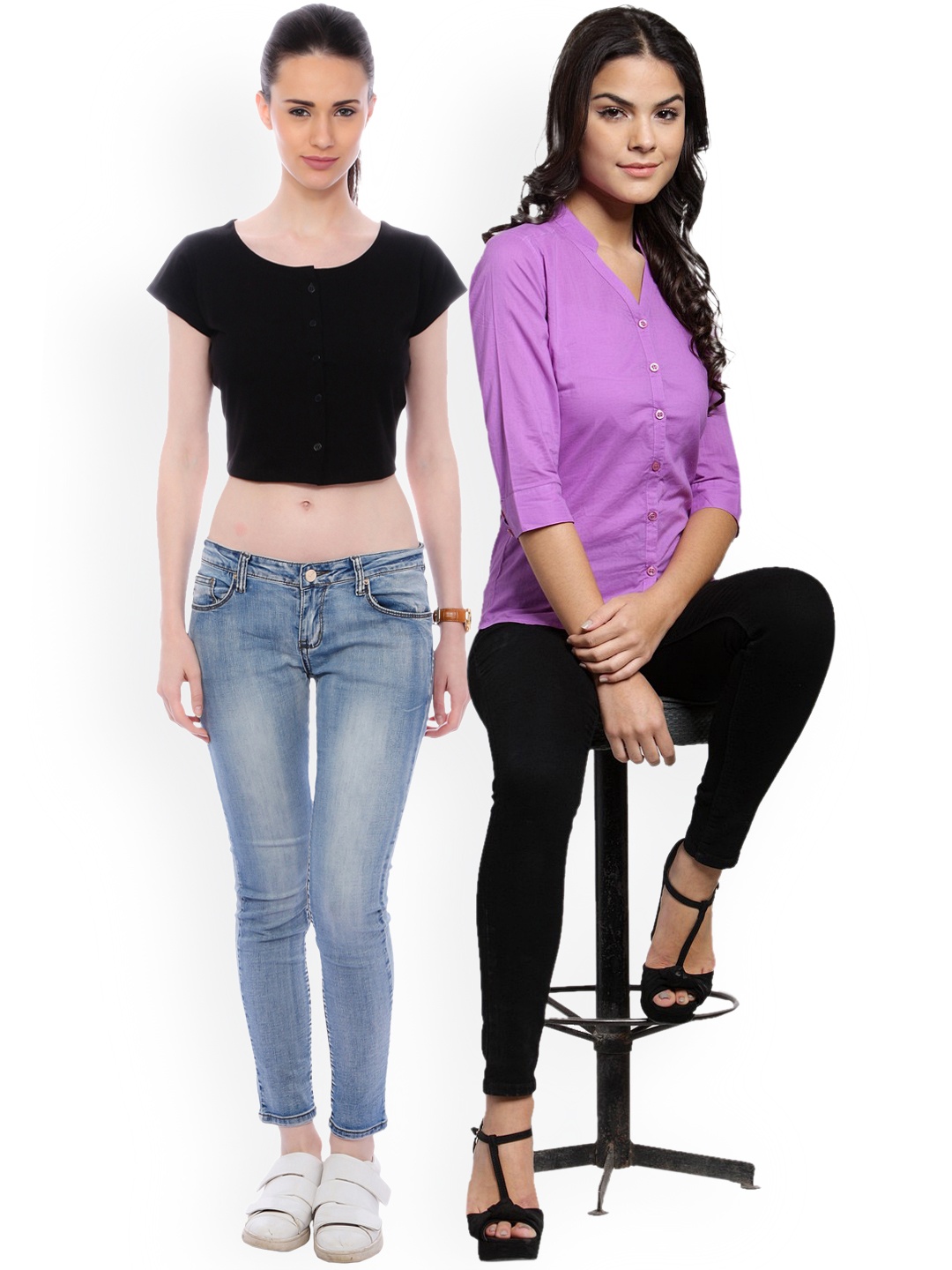 

Scorpious Women Pack of Shirt and Top, Purple