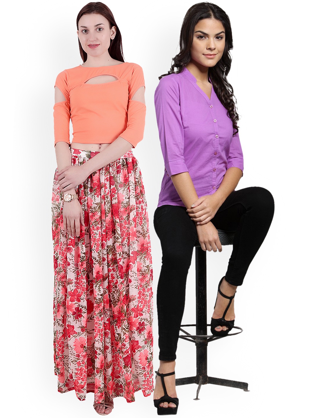 

Scorpious Women Pack of Shirt and Top, Purple