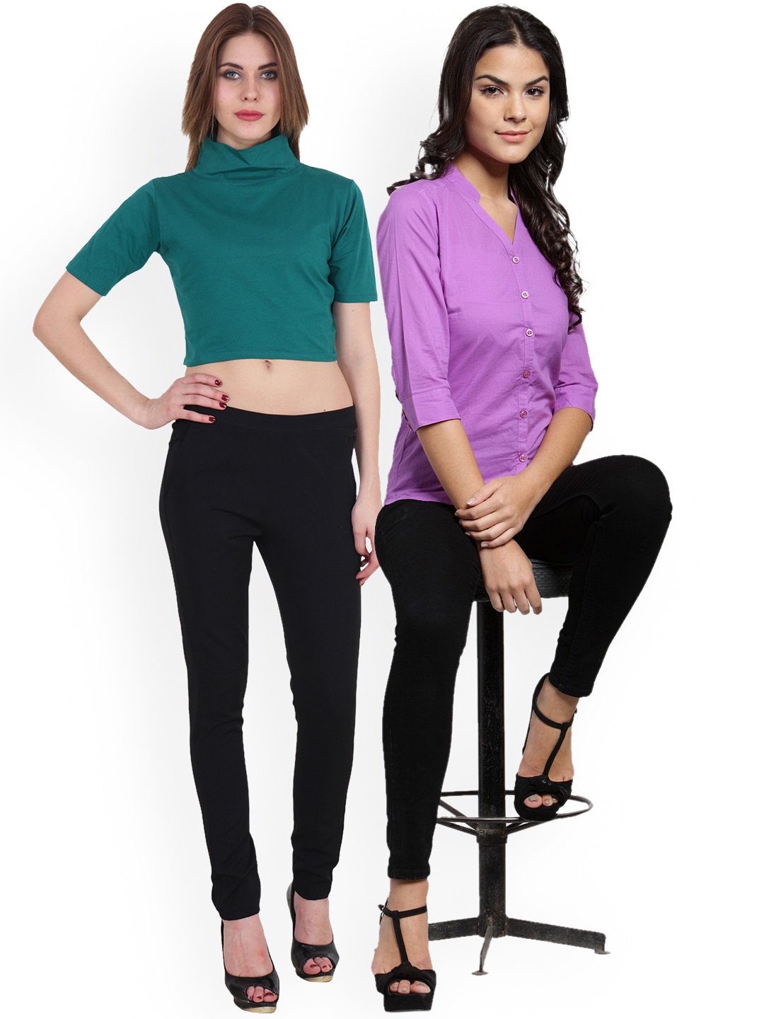 

Scorpious Women Pack of Shirt and Top, Purple