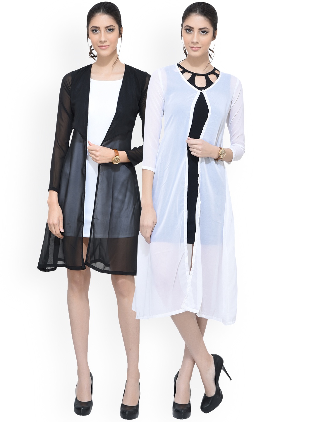

SCORPIOUS Women Pack of two Shrugs, White
