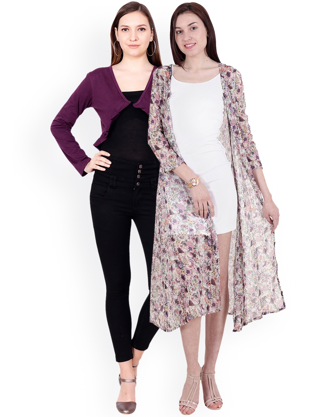 

SCORPIOUS Women Pack of two Shrugs, Multi