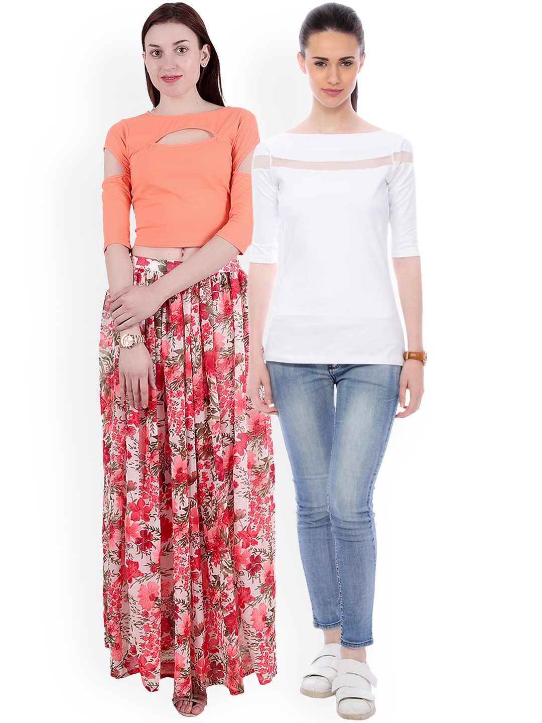 

SCORPIOUS Women Pack of two Tops, White