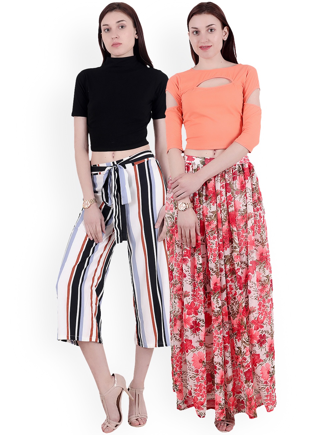 SCORPIOUS Women Pack of two Tops, Black