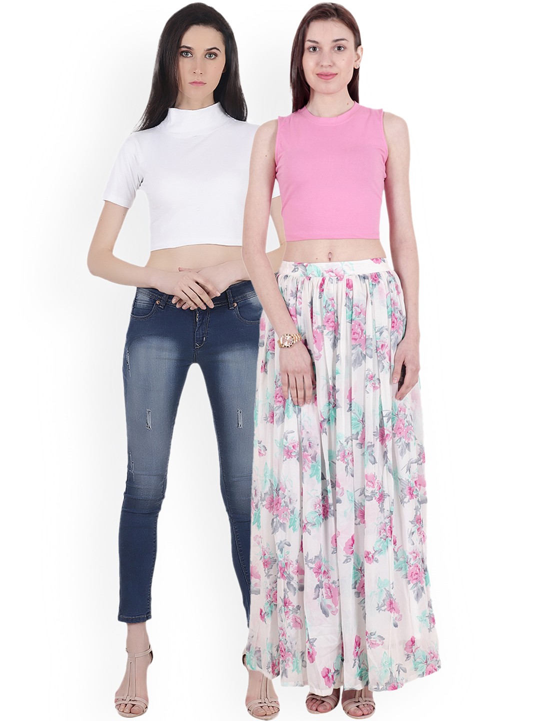 

SCORPIOUS Women Pack of two Tops, White