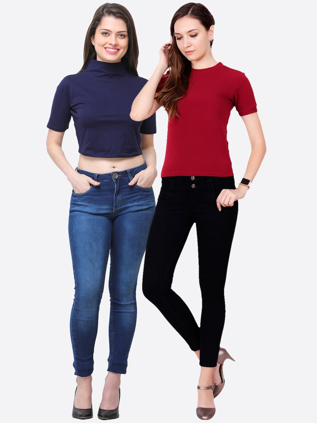 

SCORPIOUS Women Pack of two Tops, Maroon