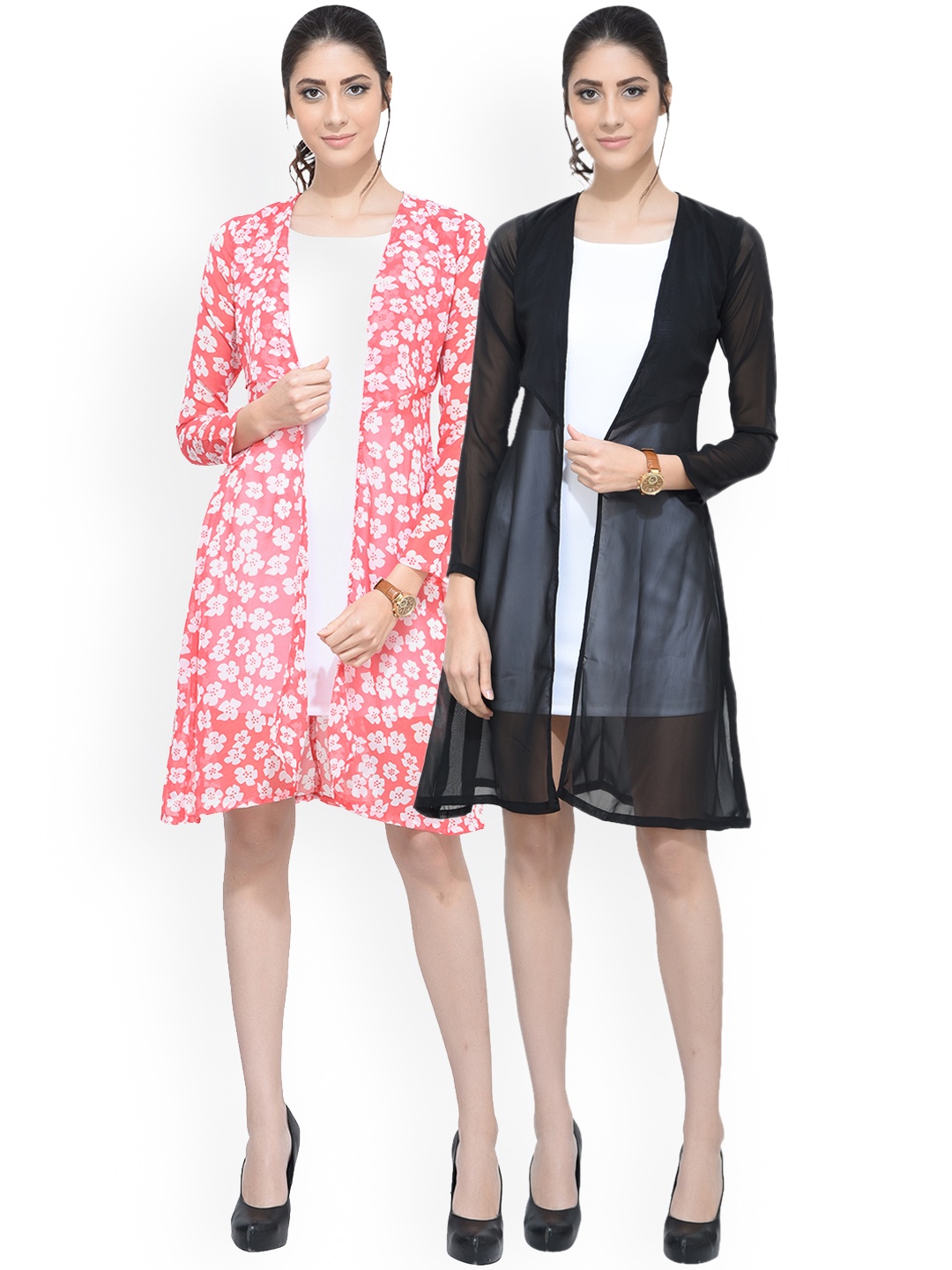 

SCORPIOUS Women Pack of two Shrugs, Black