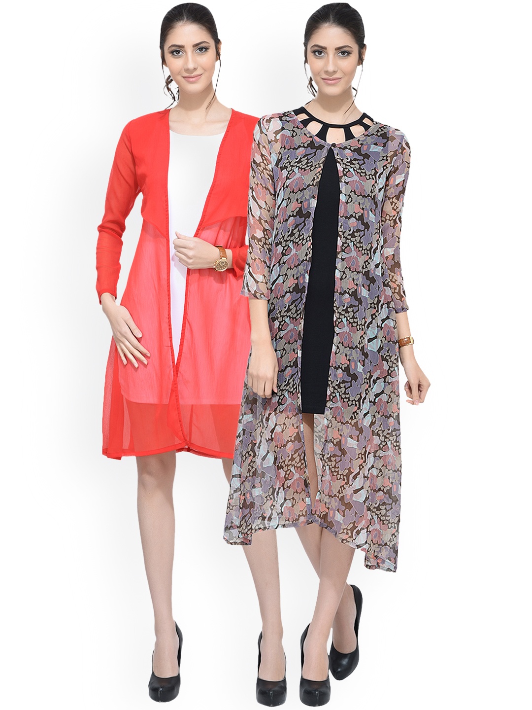 

SCORPIOUS Women Pack of two Shrugs, Multi