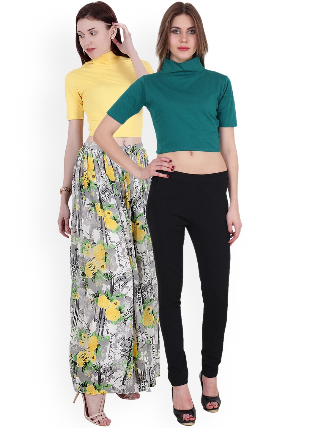 

SCORPIOUS Women Pack of two Tops, Yellow