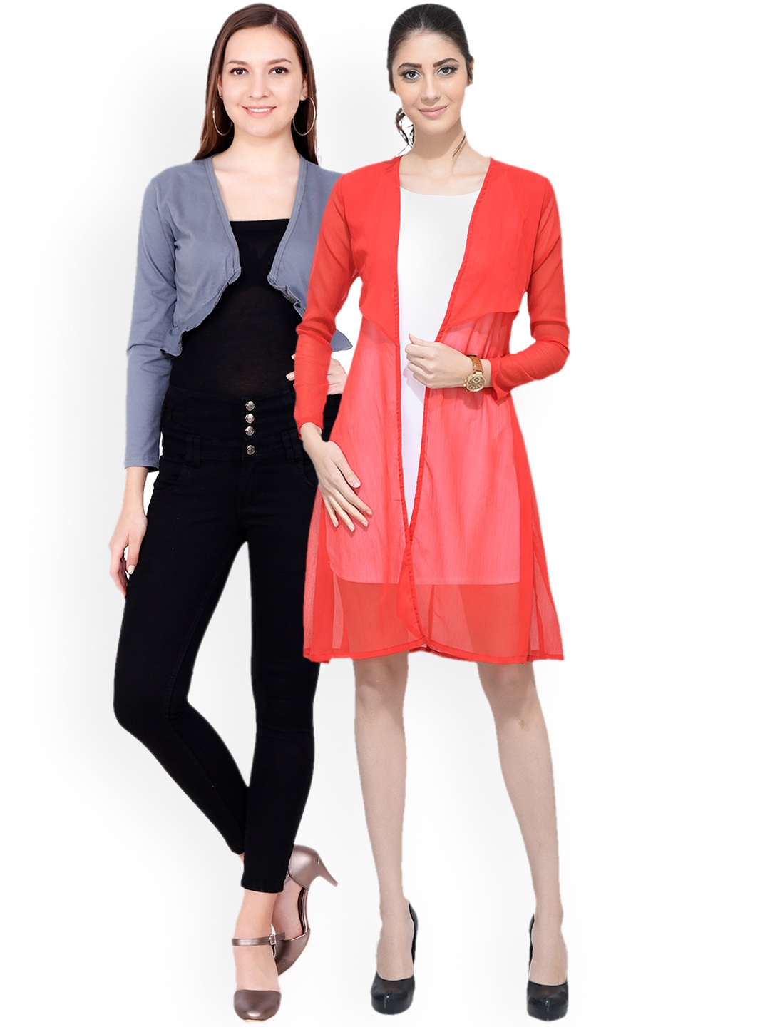 

SCORPIOUS Women Pack of two Shrugs, Blue