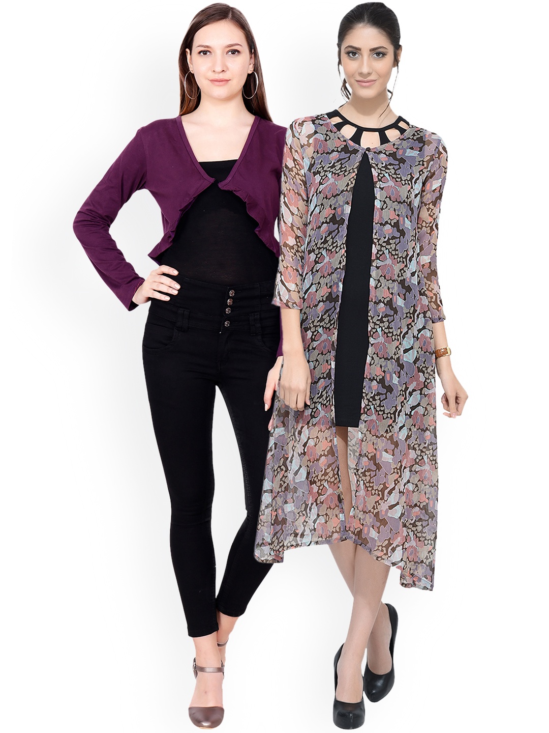 

SCORPIUS Women Pack of 2 Shrugs, Multi