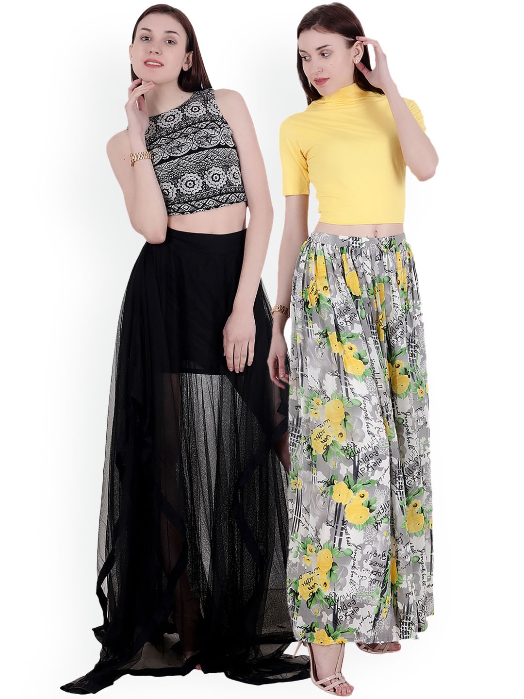 

SCORPIUS Women Pack of 2 Tops, Black