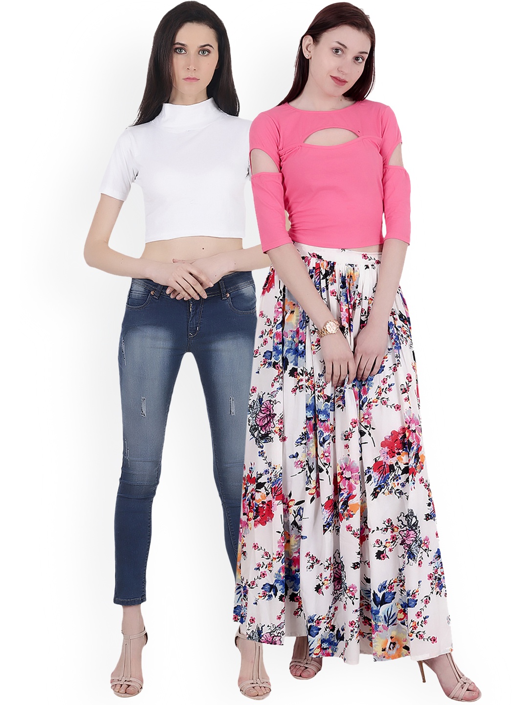 

SCORPIUS Women Pack of 2 Tops, Pink