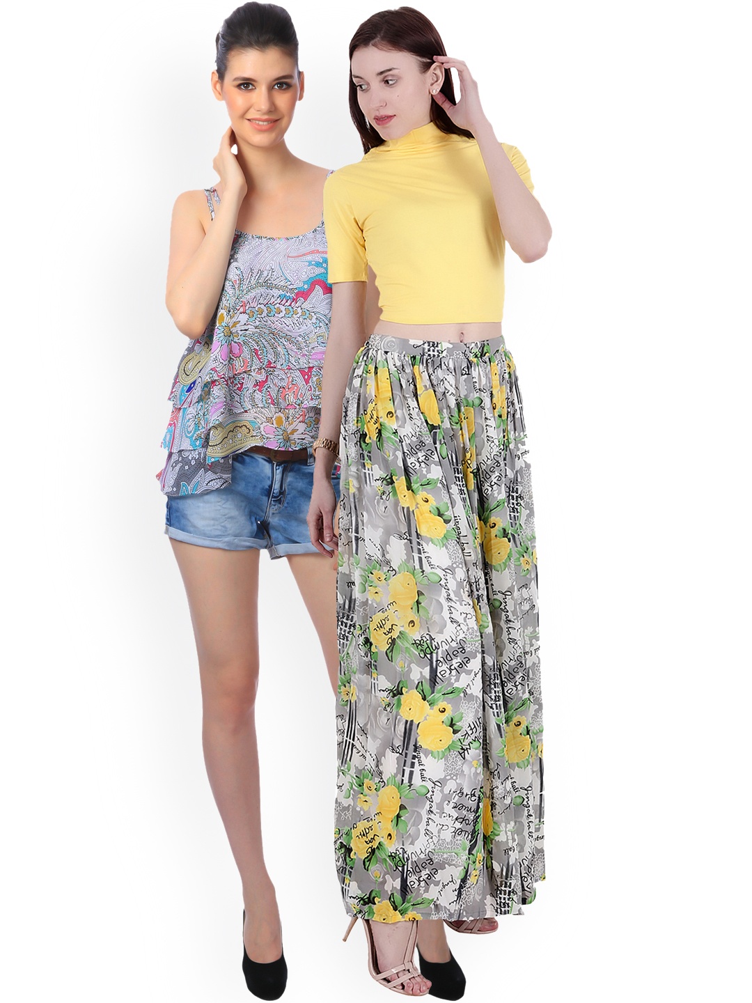 

SCORPIUS Women Pack of 2 Tops, Multi