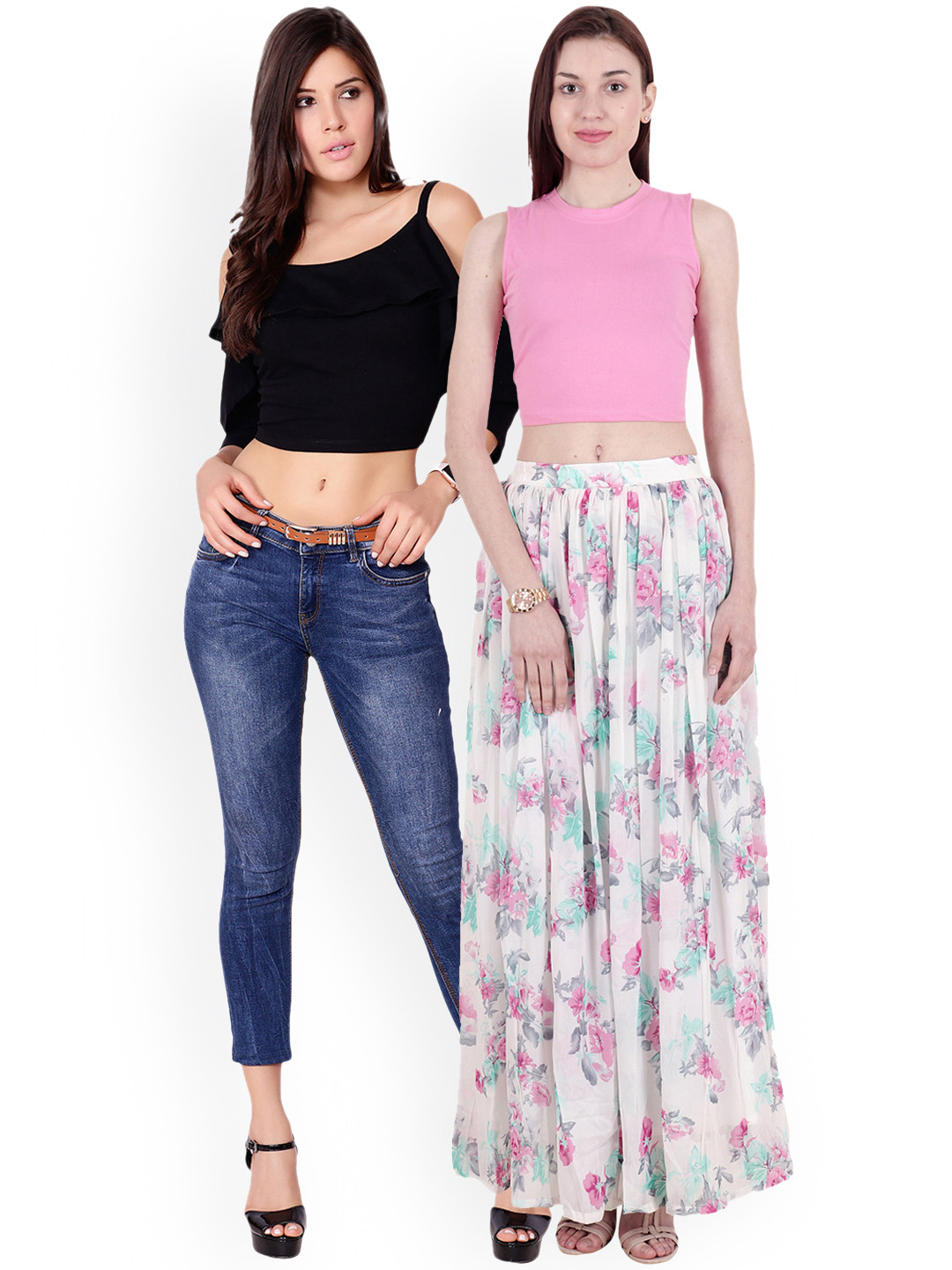 

SCORPIUS Women Pack of 2 Tops, Pink