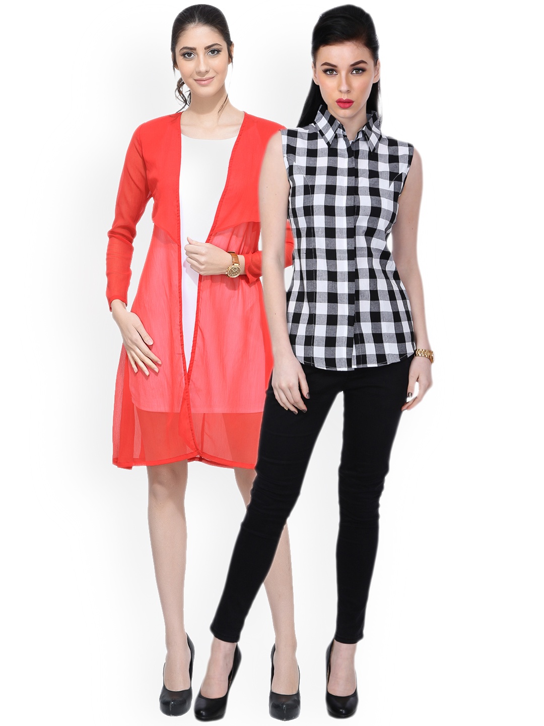 

SCORPIUS Women Shirt with shrug, Black