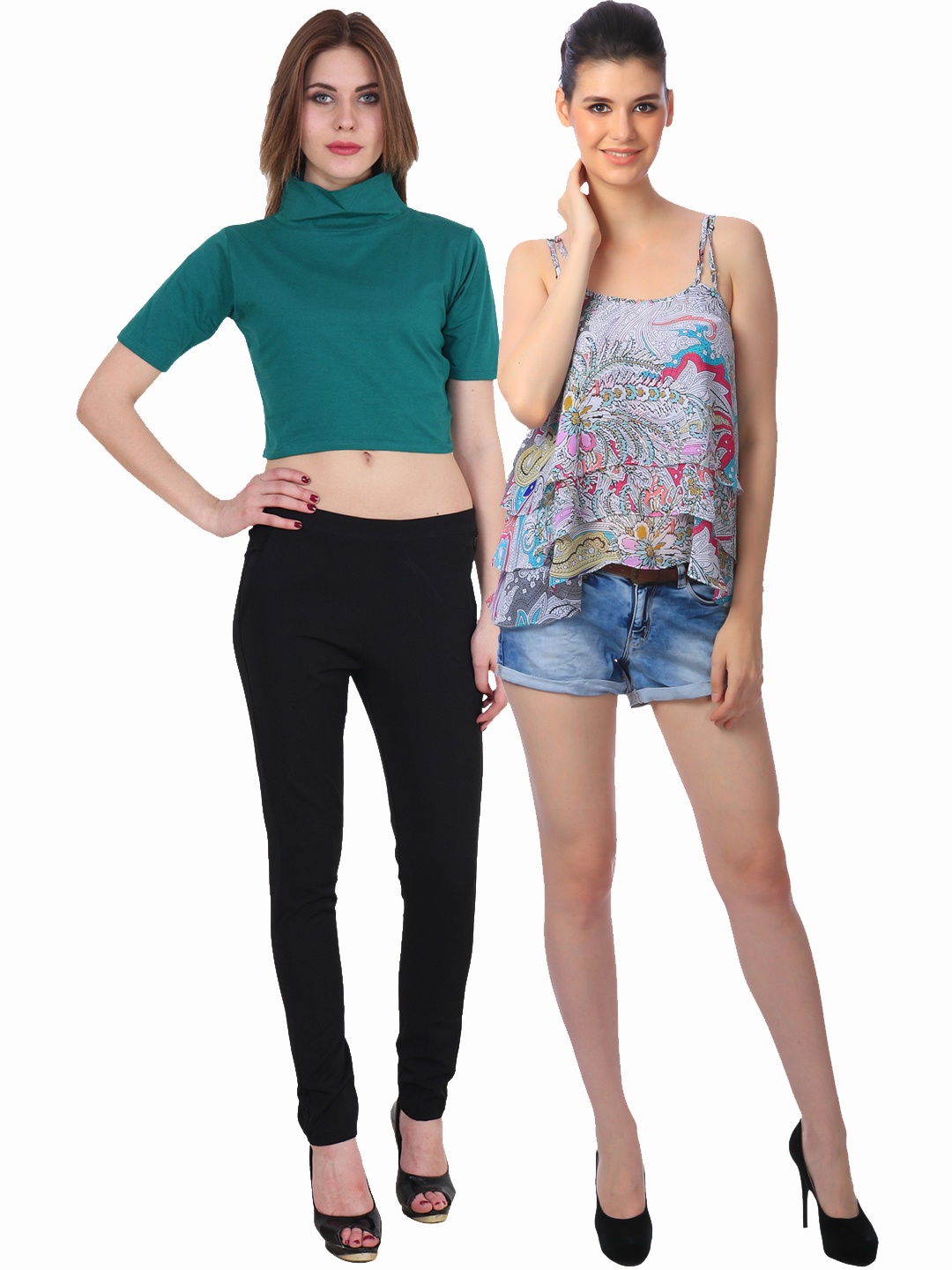 

SCORPIUS Women Pack of 2 Tops, Multi