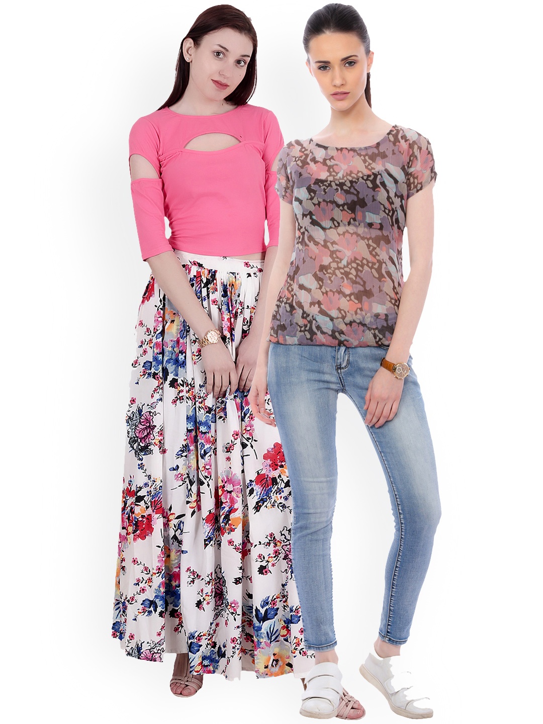 

SCORPIUS Women Pack of 2 Tops, Pink