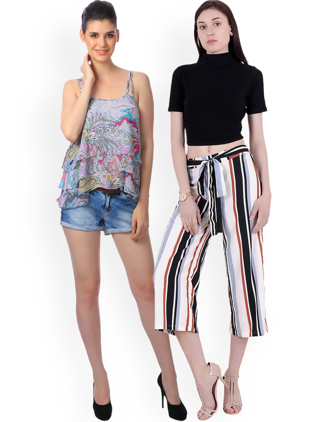 

SCORPIUS Women Pack of 2 Tops, Multi