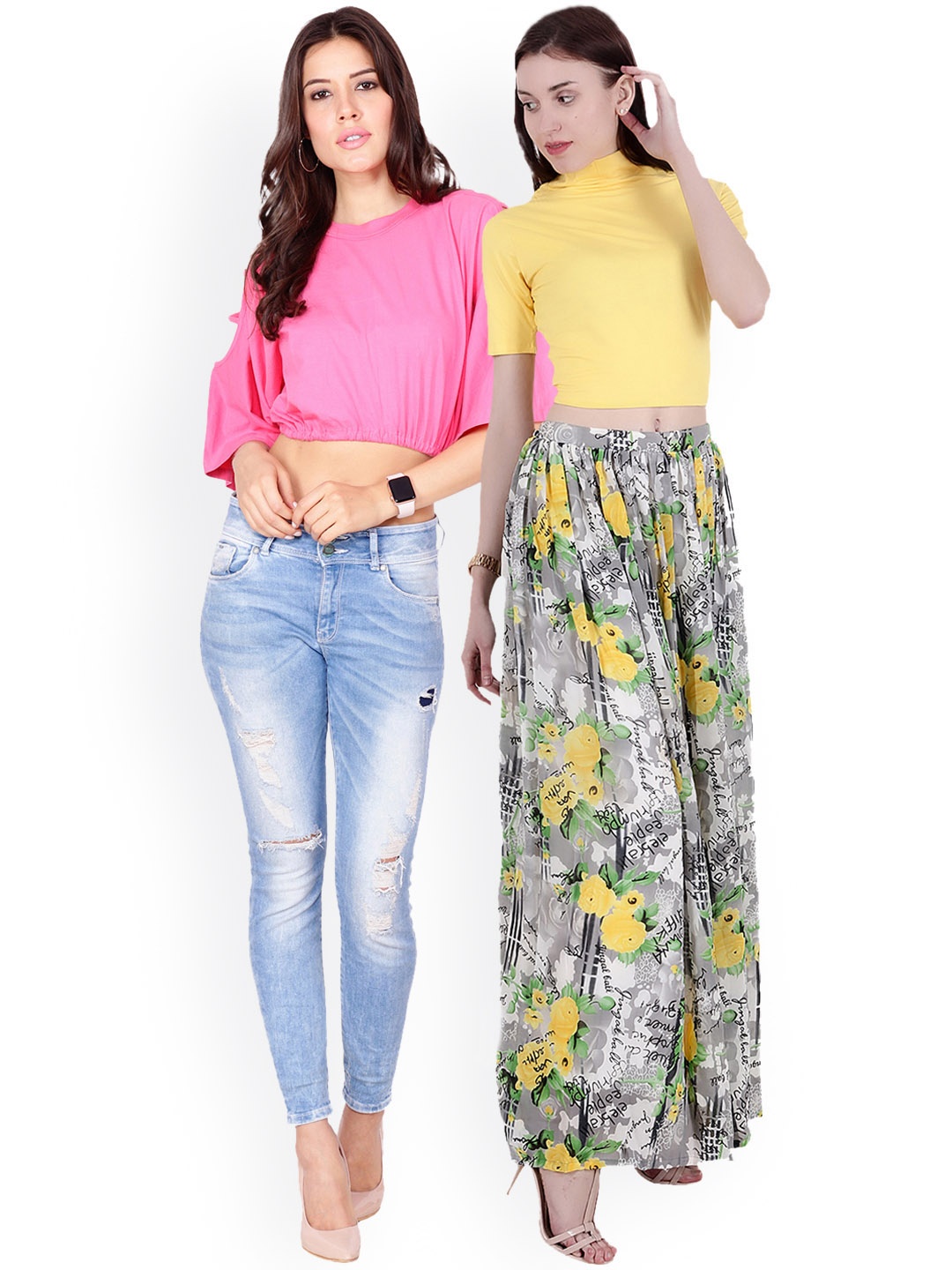 

SCORPIUS Women Pack of 2 Tops, Yellow