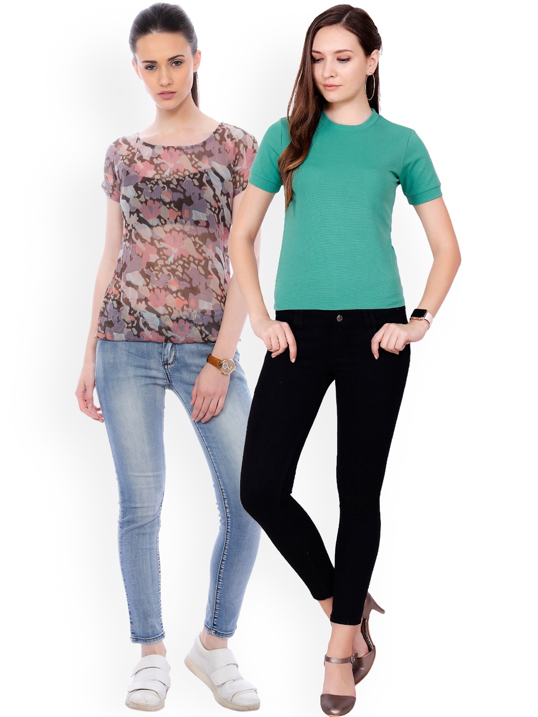 

Scorpius Women Pack of 2 Tops, Multi