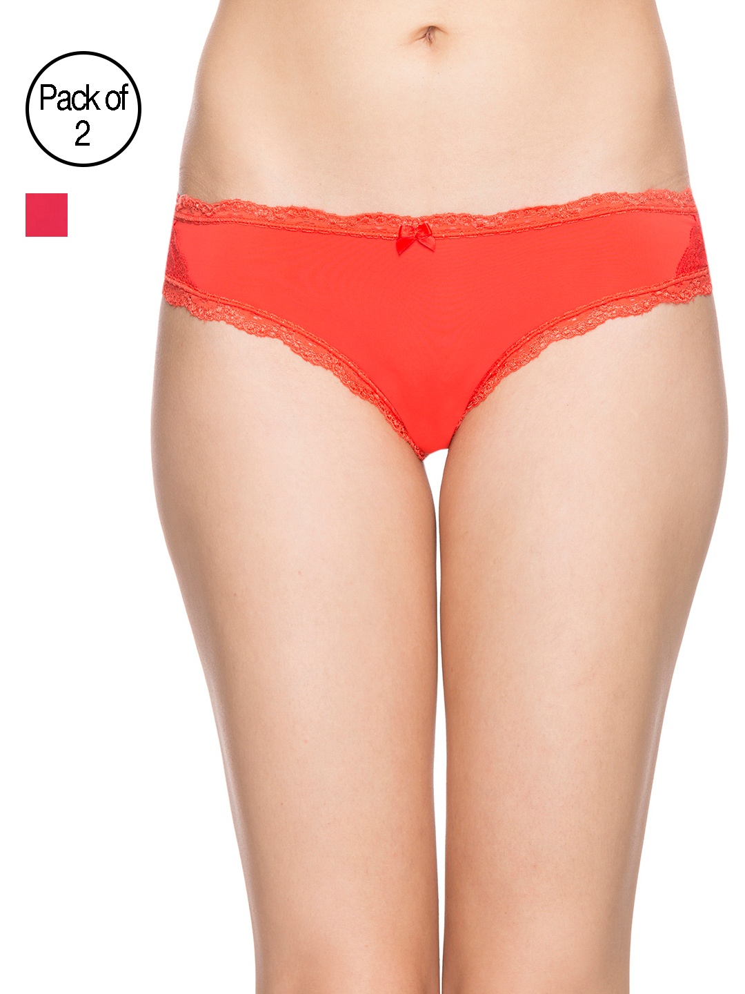 

Candyskin Women Pack of Two Briefs, Red