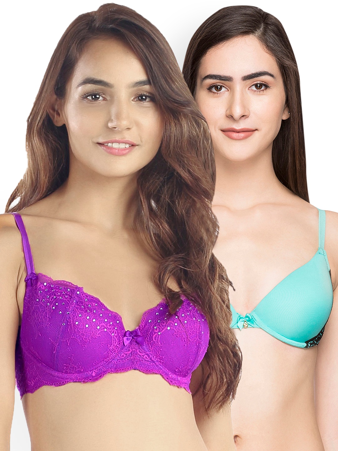 

Candyskin Women Pack of Two Bras, Purple