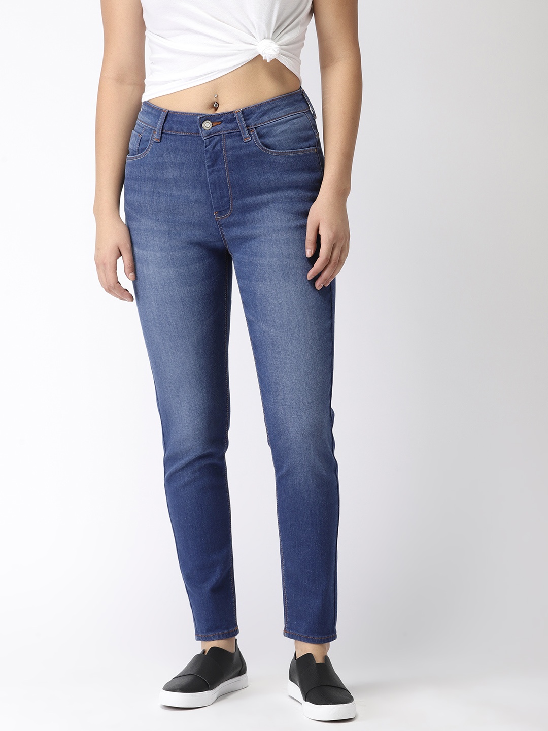 

Flying Machine Women Blue Veronica Skinny Fit High-Rise Clean Look Stretchable Jeans