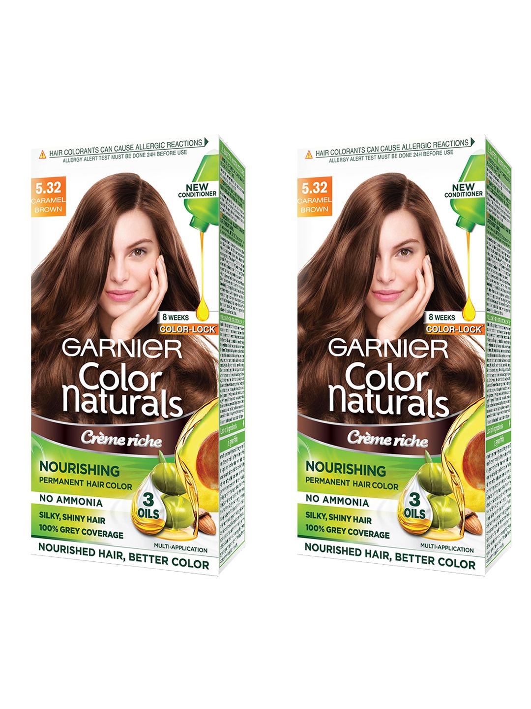

Garnier Women Set of 2 Caramel Brown Color Naturals Hair Colour 5.32