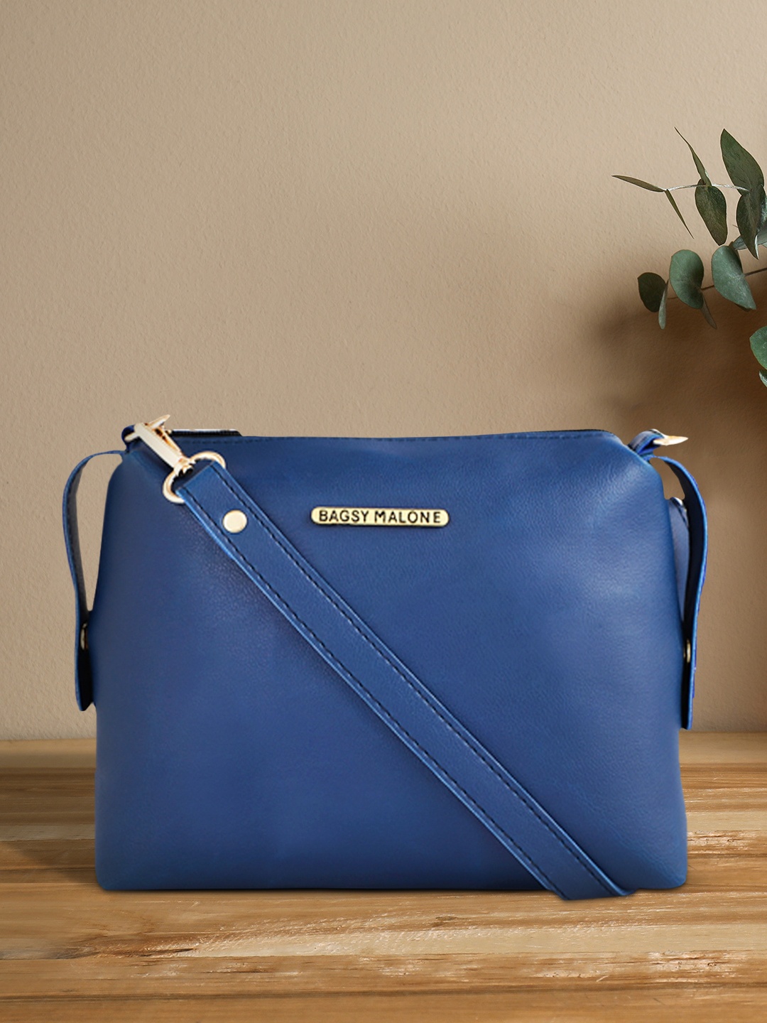 

Bagsy Malone Blue Solid Sling Bag