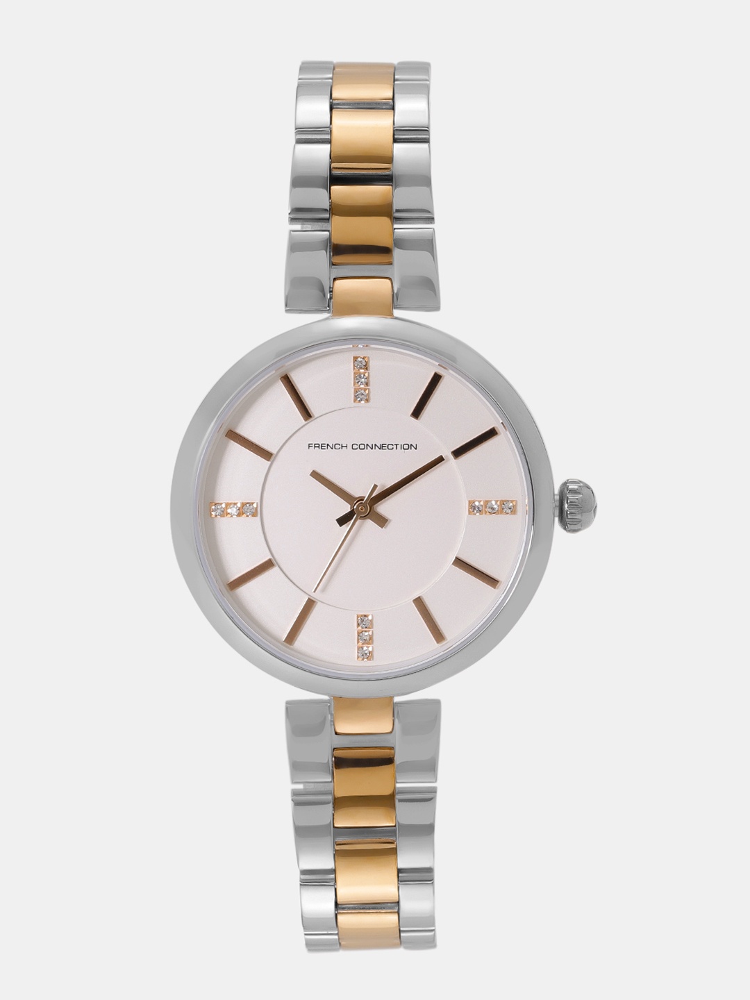 

French Connection Women Off-White Analogue Watch FCS1017SRGM