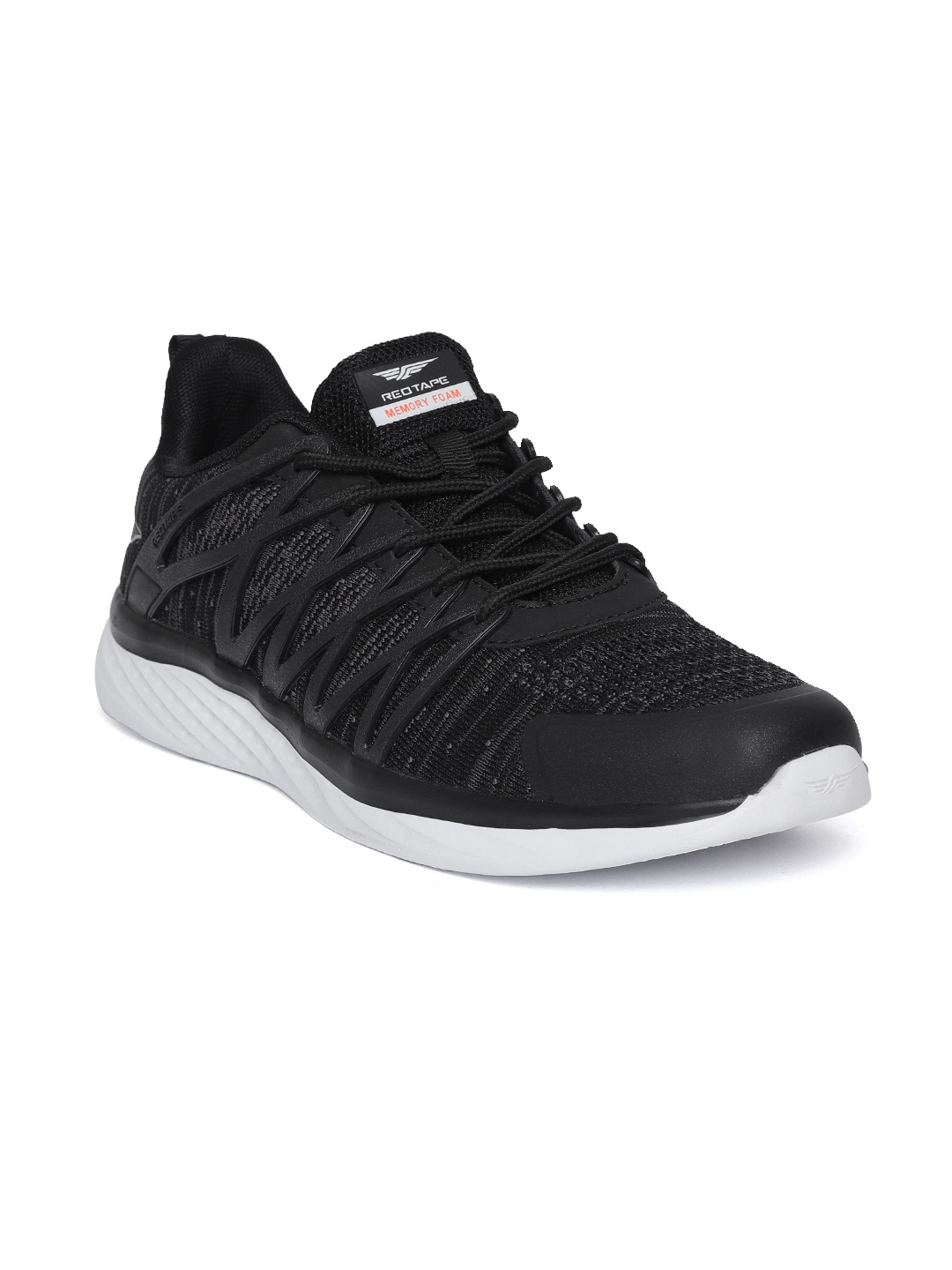 

Red Tape Men Black Walking Shoes