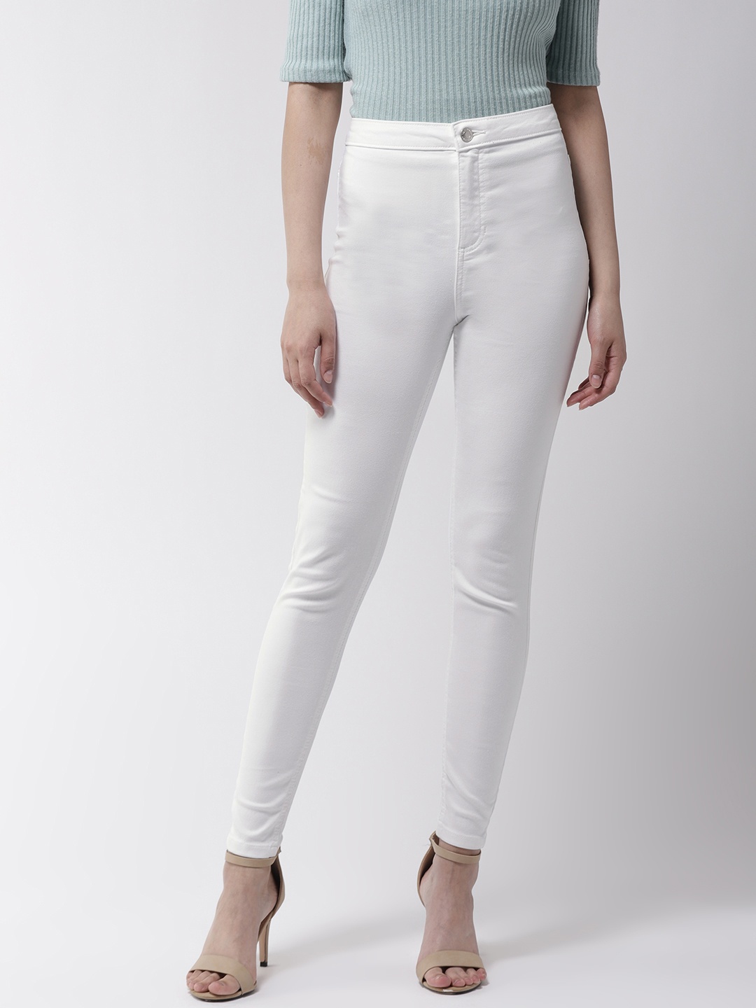 

Marks & Spencer Women White Super Skinny Fit High-Rise Clean Look Stretchable Jeans