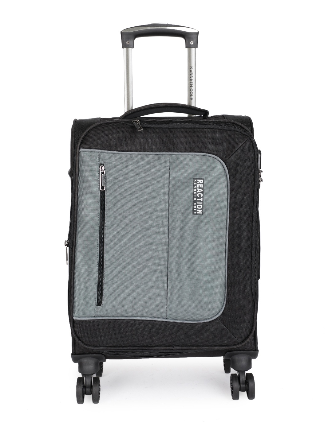 

Kenneth Cole Reaction Black & Grey Colourblocked 20" Cabin Trolley Suitcase