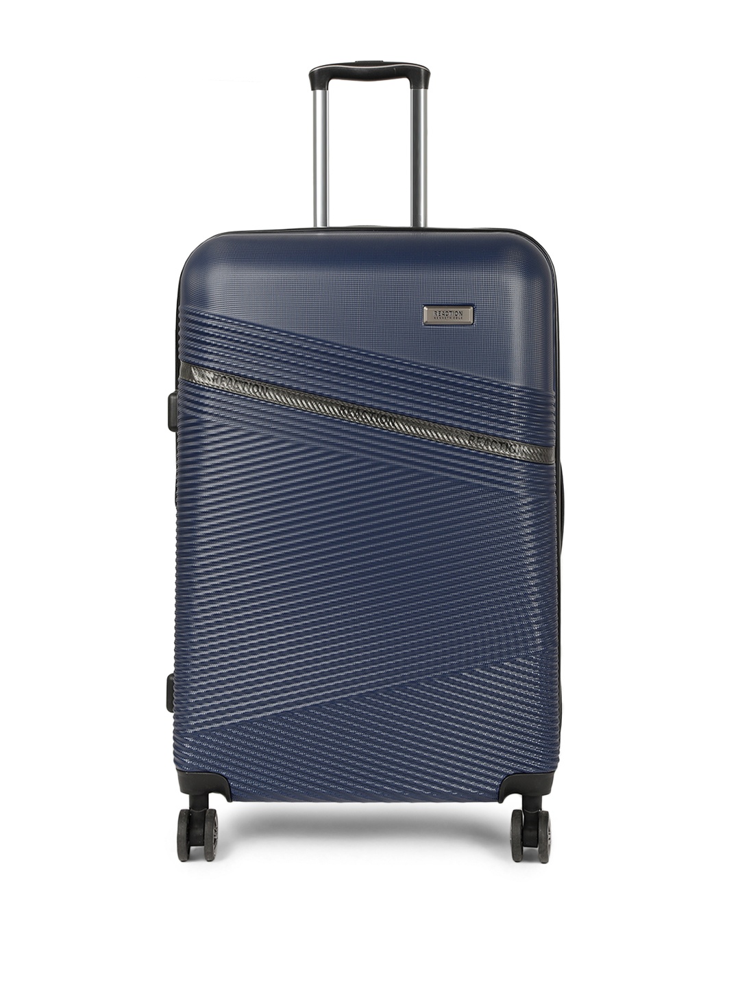 

Kenneth Cole Unisex Navy Blue Textured Reaction 28" Large Trolley Bag