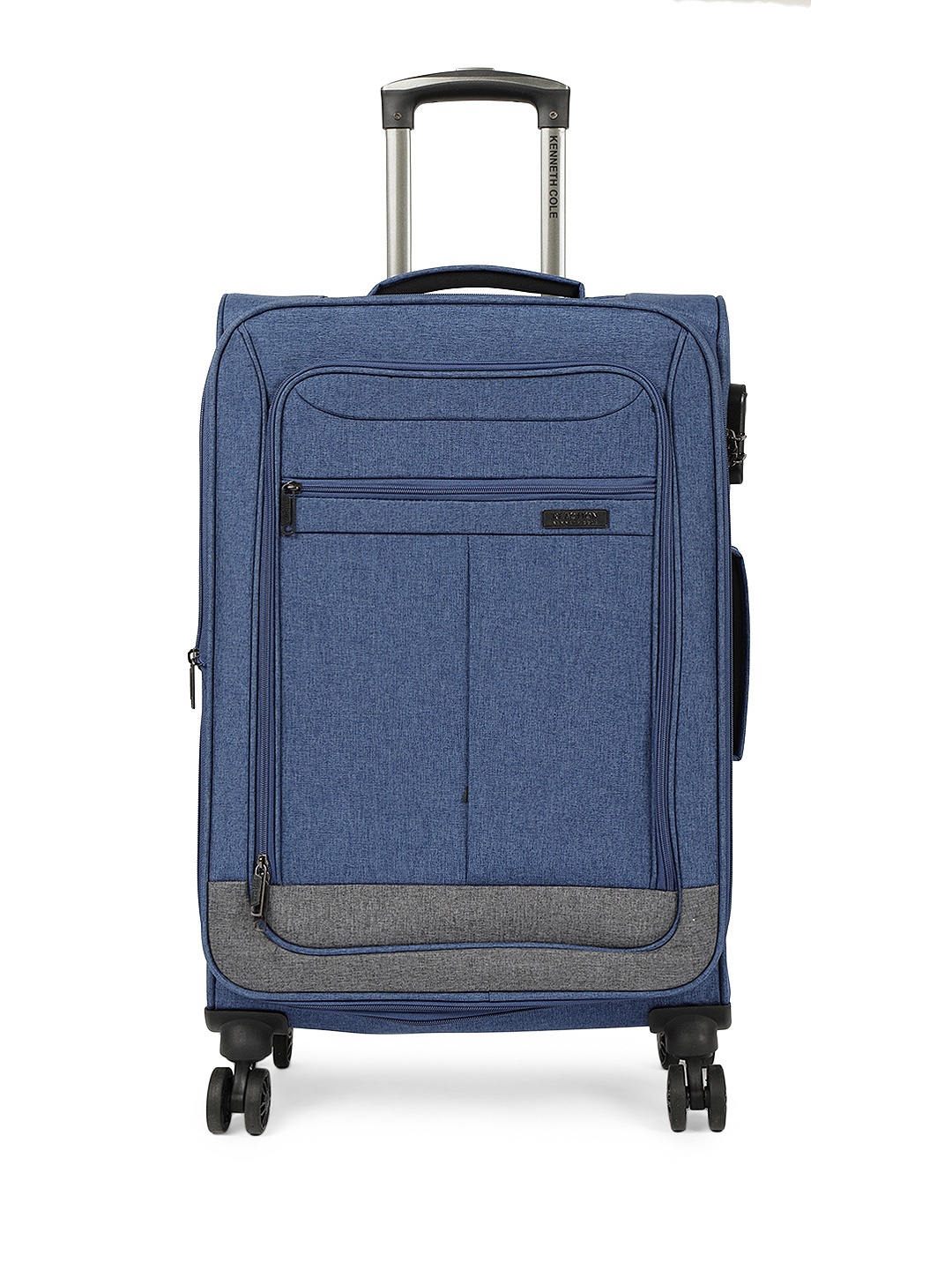 

Kenneth Cole Unisex Navy Blue Solid Reaction 24" Medium Trolley Bag