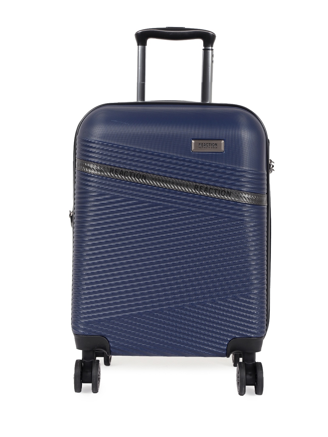 

Kenneth Cole Reaction Navy Blue Textured 20" Cabin Trolley Suitcase