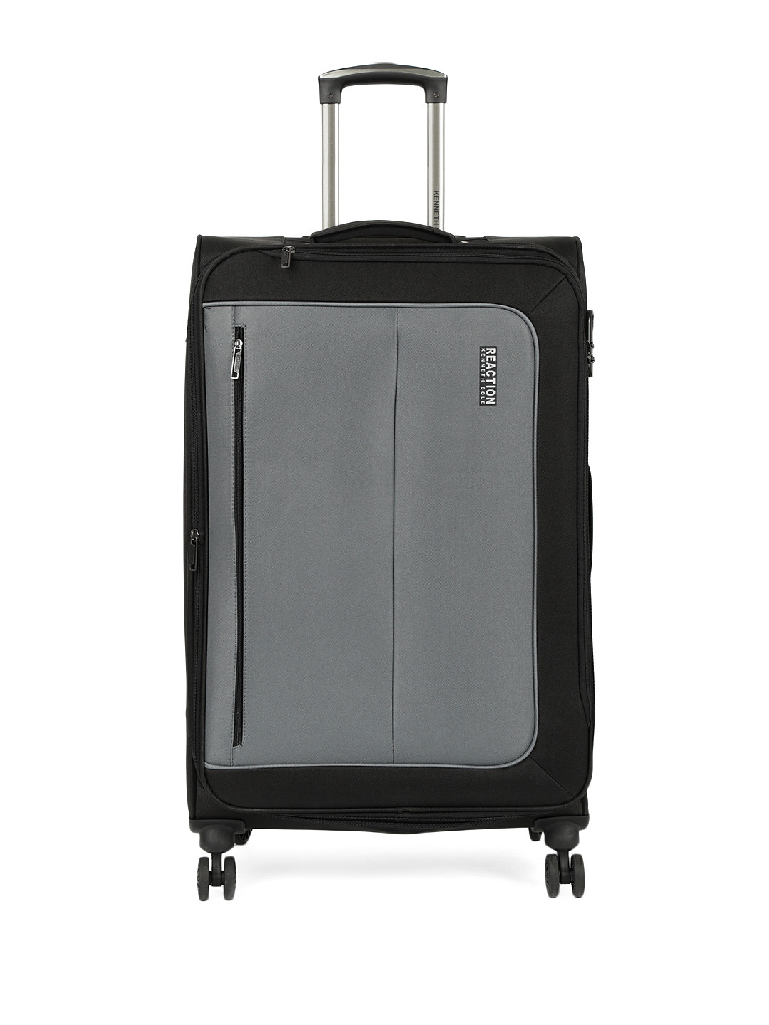 

Kenneth Cole Unisex Black & Grey Colourblocked Reaction 28" Large Trolley Suitcase