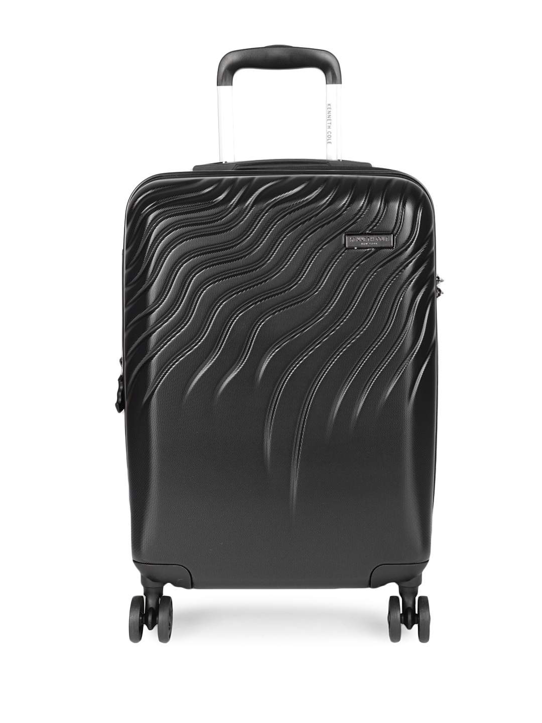 

Kenneth Cole Unisex New York Black Textured 20" Cabin Trolley Suitcase