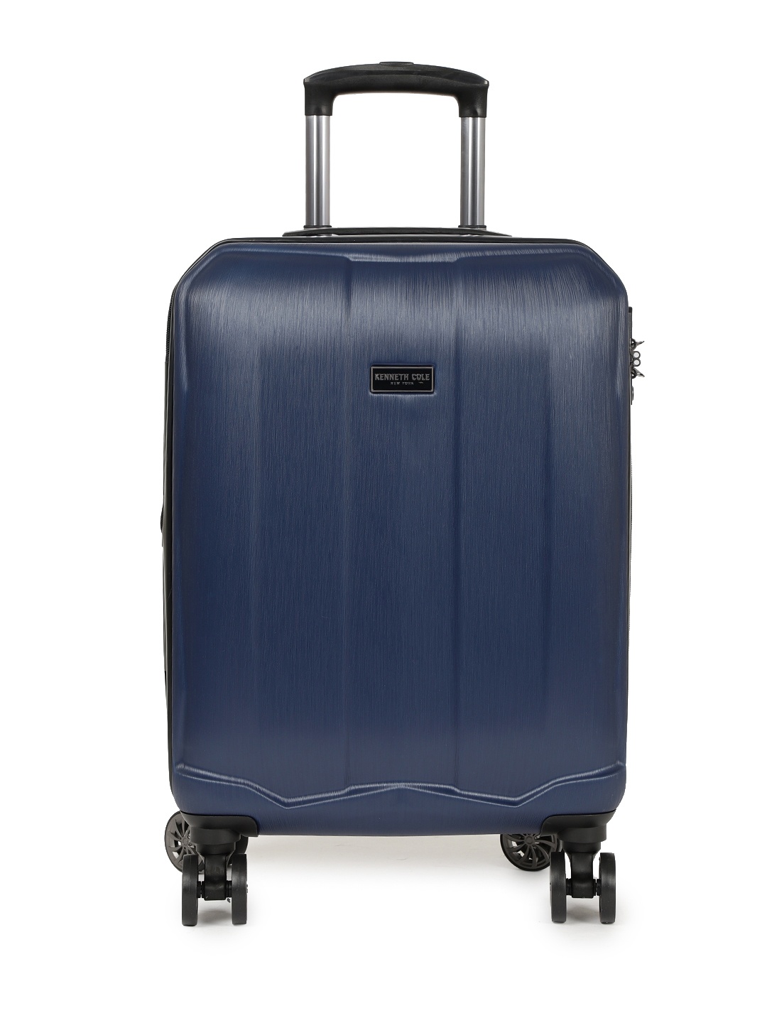 

Kenneth Cole Unisex Navy Blue Patterned New York Cabin Trolley Suitcase