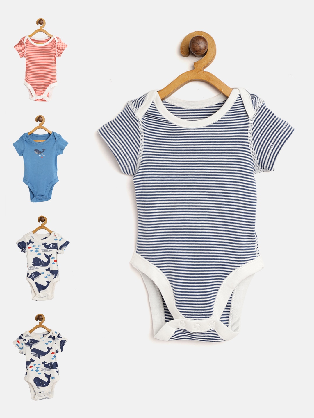 

Marks & Spencer Girls Pack of 5 Bodysuits, Blue