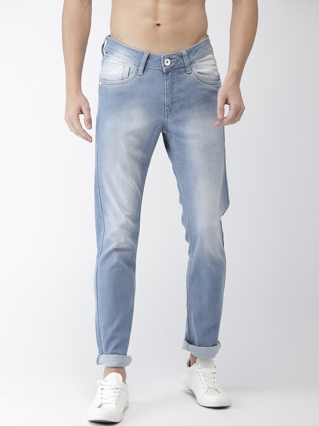 

Flying Machine Men Blue & Blue Jackson Skinny Fit Low-Rise Clean Look Jeans