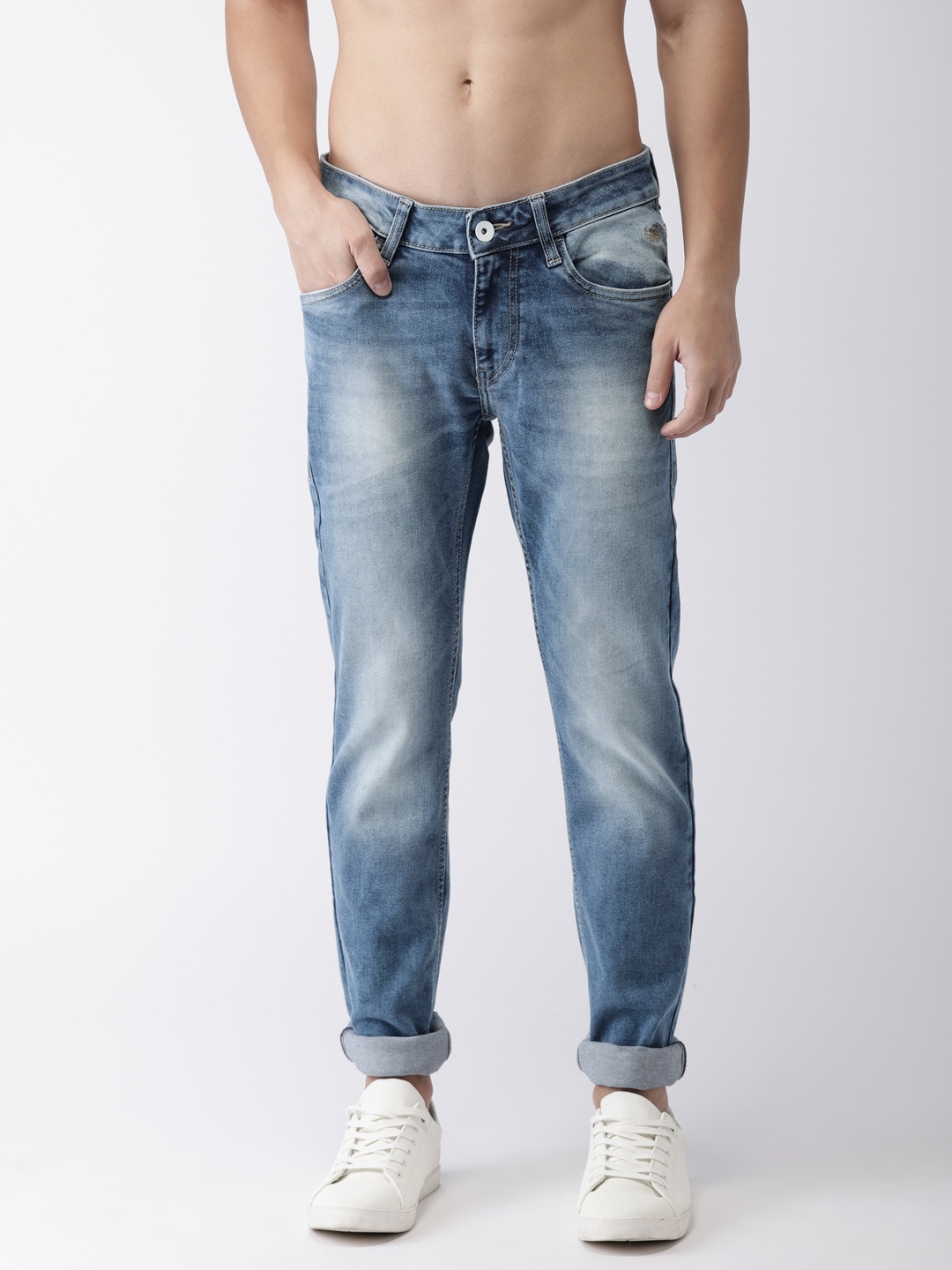 

Flying Machine Men Blue Skinny Jackson Fit Low-Rise Clean Look Stretchable Jeans