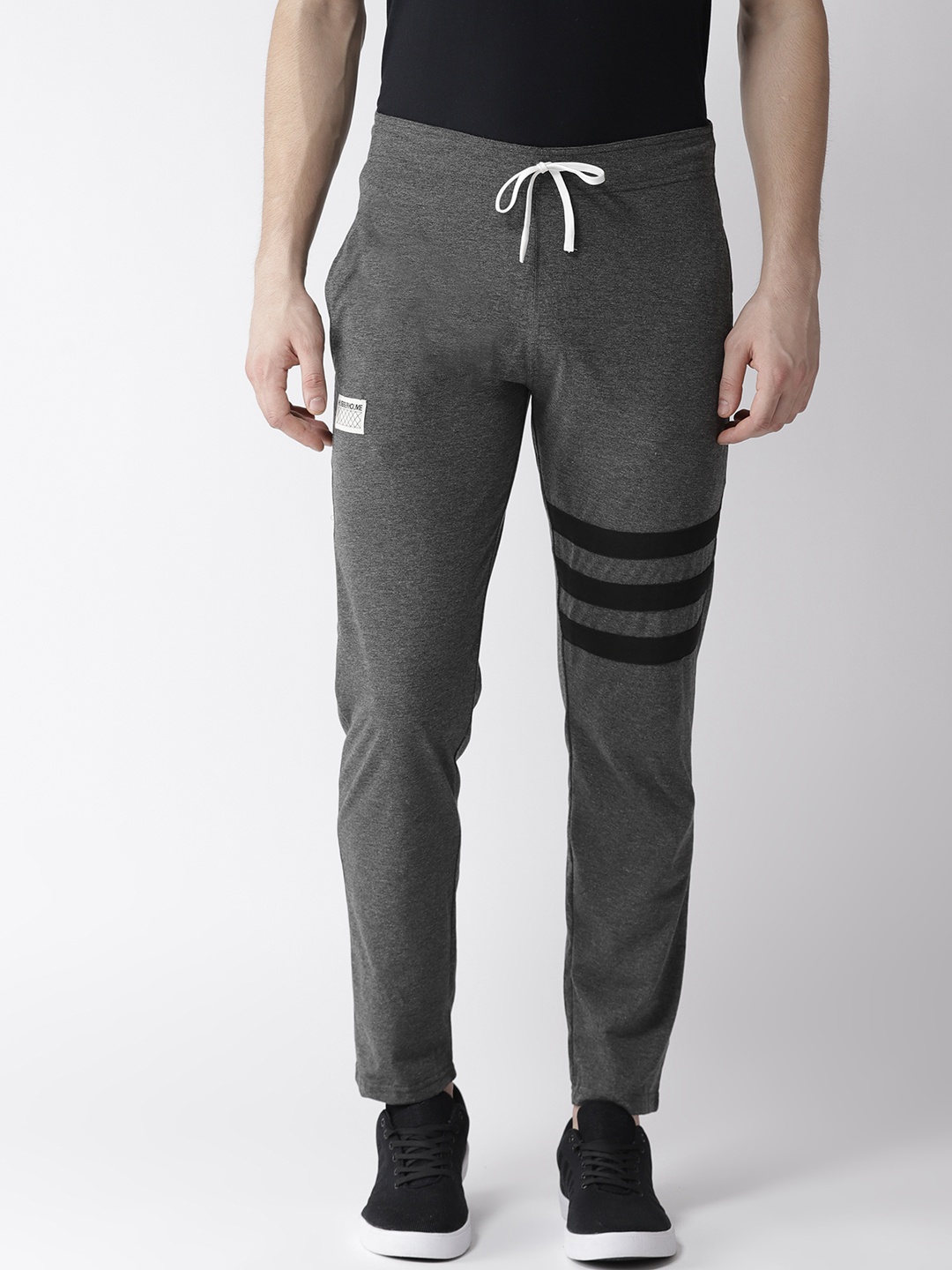 

Hubberholme Men Charcoal Grey Slim Fit Track Pants