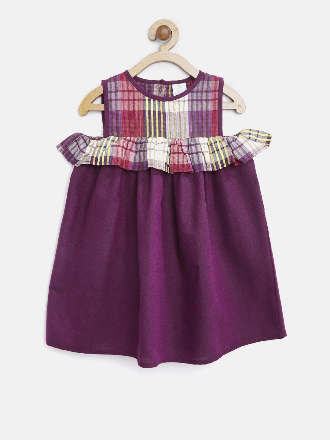 

AWW HUNNIE Girls Purple Solid A-Line Dress