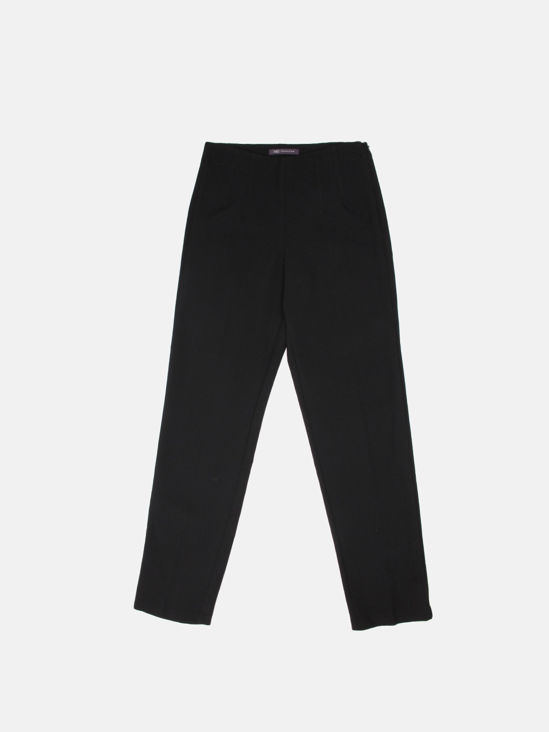 

Marks & Spencer Women Black Regular Fit Solid Peg Trousers