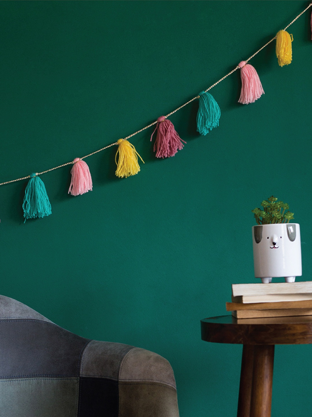 

Chumbak Multicolor Tassel Tales Wall Bunting, Multi