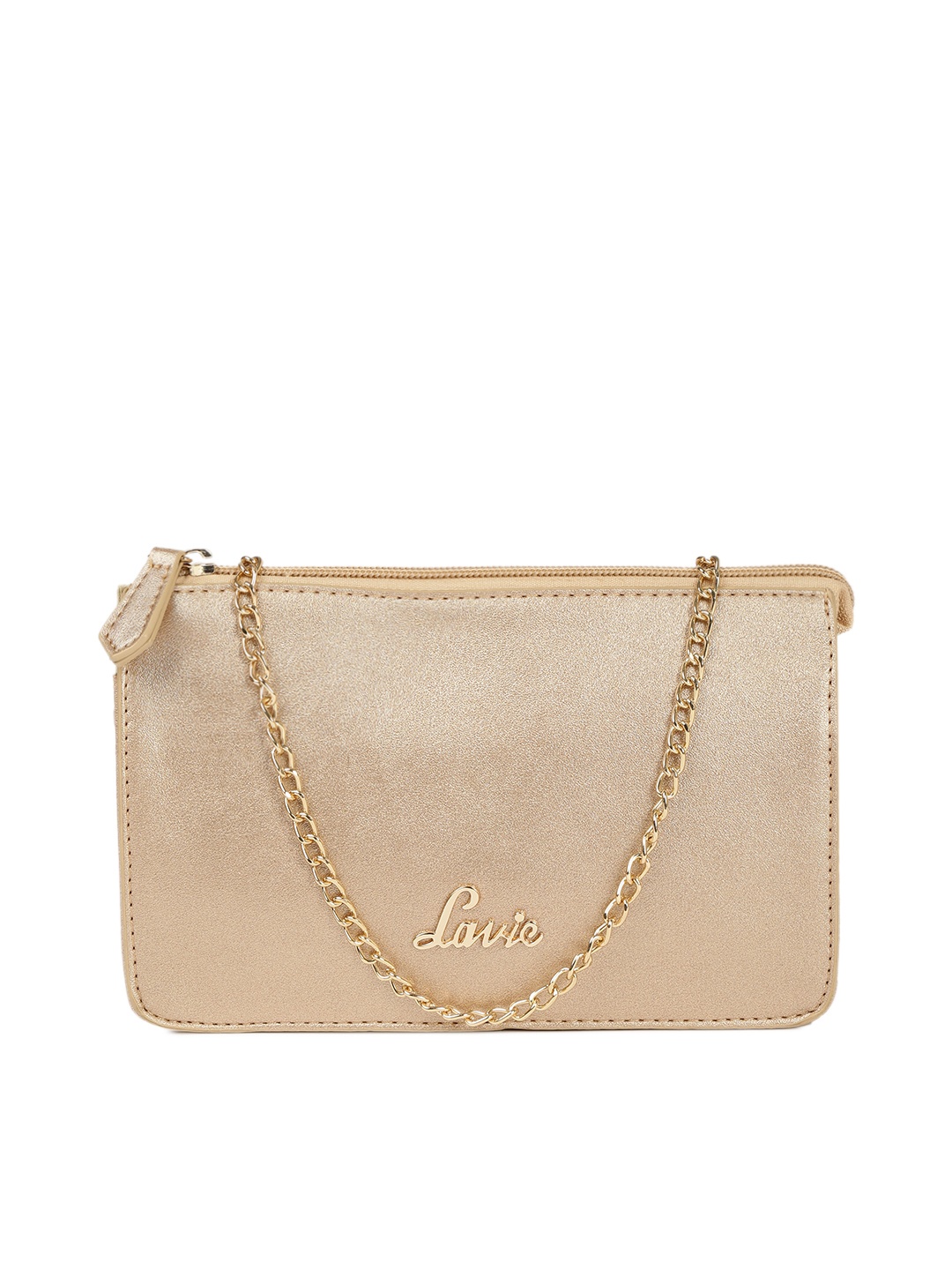 

Lavie Women Gold-Toned Solid Sling Bag