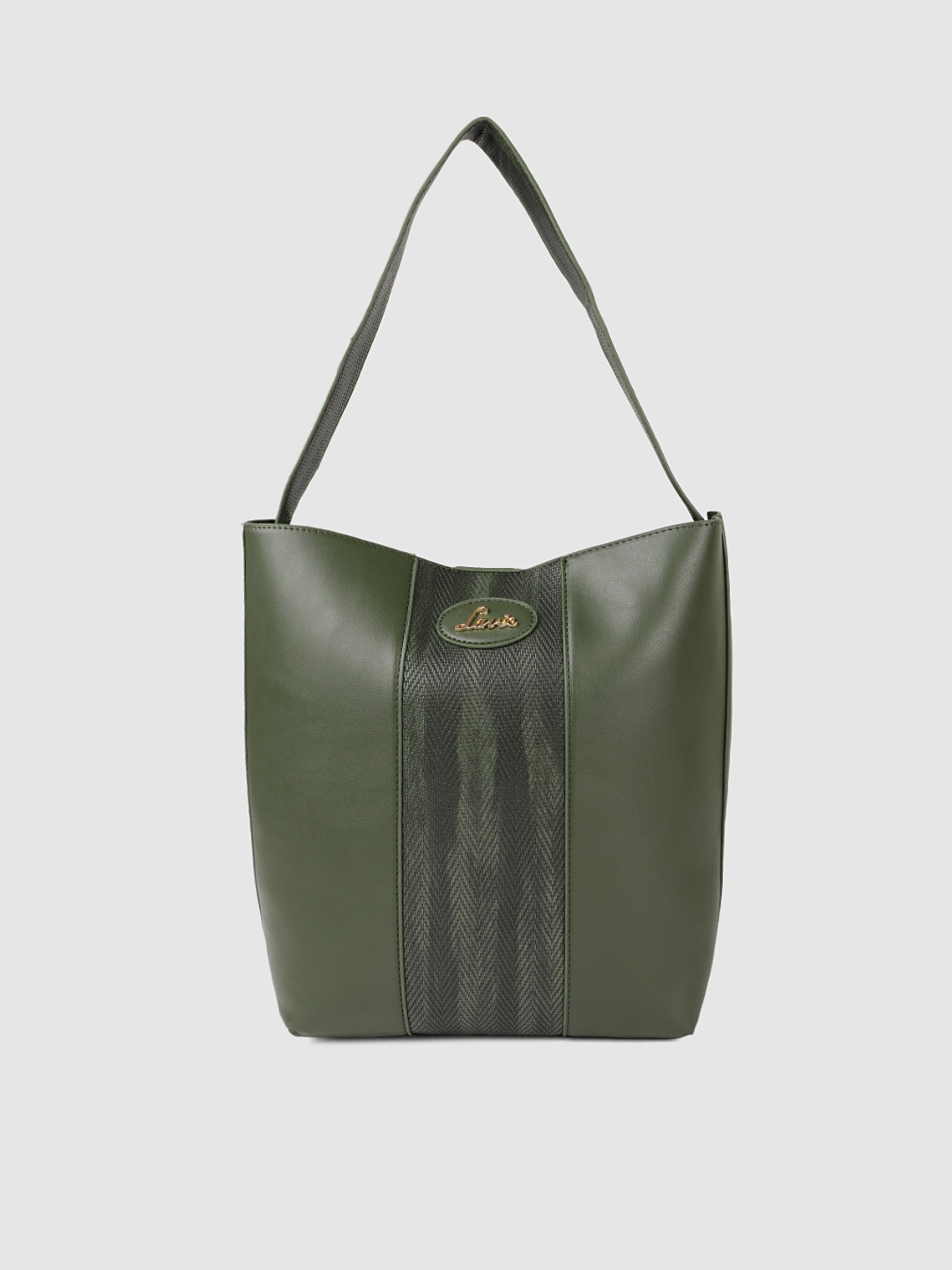 

Lavie Olive Green Textured Shoulder Bag